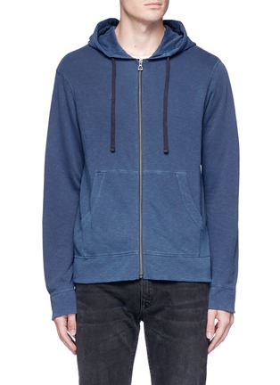 Main View - Click To Enlarge - JAMES PERSE - Supima cotton zip hoodie