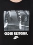Detail View - Click To Enlarge - NIKE - 'Order Restored' photo slogan print T-shirt