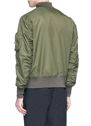 Back View - Click To Enlarge - NIKE - Ruched sleeve padded bomber jacket