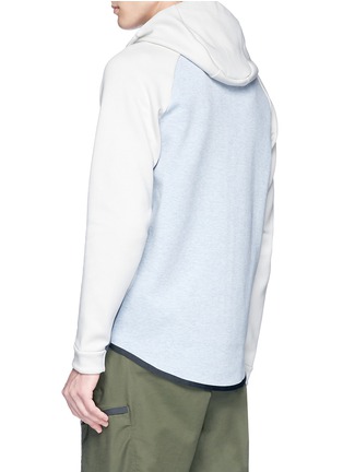Back View - Click To Enlarge - NIKE - Colourblock 'Tech Fleece Windrunner' hoodie