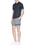 Figure View - Click To Enlarge - PARTICLE FEVER - Mesh sleeve performance polo shirt