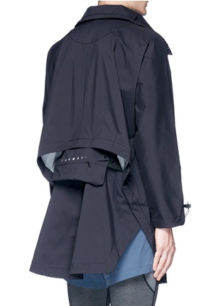 Back View - Click To Enlarge - PARTICLE FEVER - Cutout waist ripstop parka