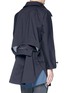 Back View - Click To Enlarge - PARTICLE FEVER - Cutout waist ripstop parka