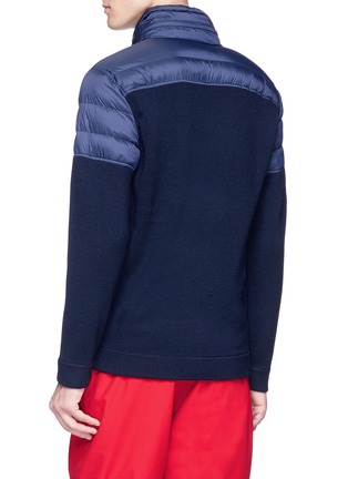 Back View - Click To Enlarge - PERFECT MOMENT - 'Apres' half zip down merino wool sweater