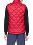 Back View - Click To Enlarge - PERFECT MOMENT - Chevron stripe quilted down puffer vest