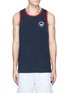 Main View - Click To Enlarge - THE UPSIDE - Logo flock print tank top