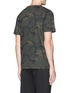 Back View - Click To Enlarge - THE UPSIDE - 'Jack' logo embroidered camouflage print T-shirt