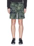 Main View - Click To Enlarge - THE UPSIDE - 'Ultra' stripe outseam camouflage print performance shorts