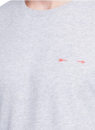 Detail View - Click To Enlarge - THE UPSIDE - 'The Newman' logo embroidered Pima cotton T-shirt