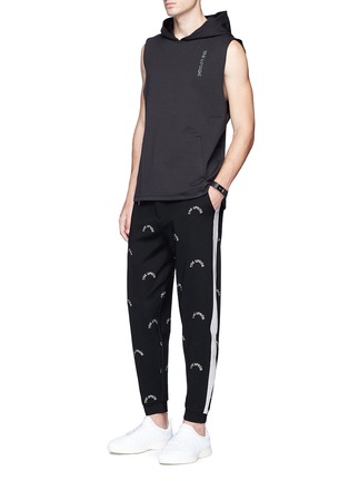 Figure View - Click To Enlarge - THE UPSIDE - Logo embroidered track pants