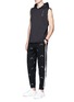 Figure View - Click To Enlarge - THE UPSIDE - Logo embroidered track pants