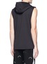 Back View - Click To Enlarge - THE UPSIDE - 'Blackout' logo print sleeveless hoodie