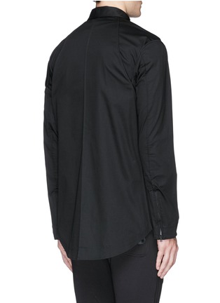 Back View - Click To Enlarge - Y-3 - Tape dart zip shirt