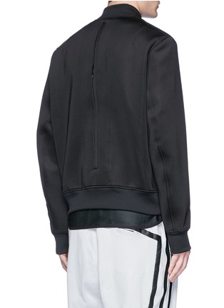 Back View - Click To Enlarge - Y-3 - 'Future Sport' scuba jersey bomber jacket