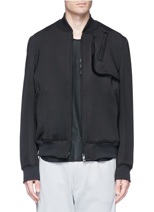 Main View - Click To Enlarge - Y-3 - 'Future Sport' scuba jersey bomber jacket