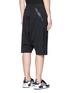 Back View - Click To Enlarge - Y-3 - 3-Stripes tape drop crotch basketball shorts
