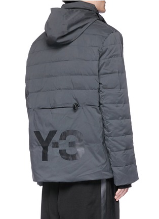 Back View - Click To Enlarge - Y-3 - Logo print down puffer jacket