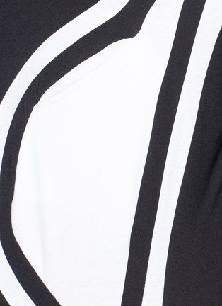 Detail View - Click To Enlarge - Y-3 - Distorted 3-Stripes T-shirt