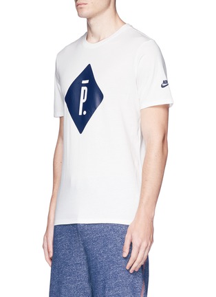 Front View - Click To Enlarge - NIKELAB - x Pigalle reflective logo print T-shirt