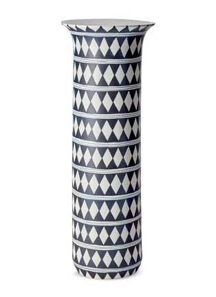 Main View - Click To Enlarge - L'OBJET - Tribal X-large diamond vase – Blue