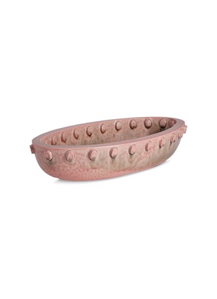 Main View - Click To Enlarge - L'OBJET - Teo large oval serving bowl – Pink