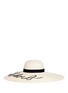 Main View - Click To Enlarge - EUGENIA KIM - 'Sunny' sequin slogan straw sun hat