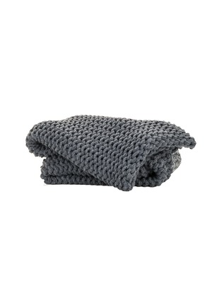 Main View - Click To Enlarge - MIKMAX - Knitt throw – Grey Granite