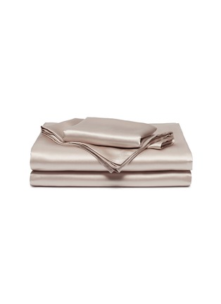 Main View - Click To Enlarge - MIKMAX - Silk queen size duvet set – Nude