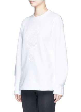 Front View - Click To Enlarge - FENDI SPORT - 'Karlito' stud embroidered sweatshirt