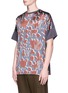 Front View - Click To Enlarge - WOOYOUNGMI - Floral print silk T-shirt