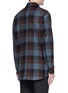 Back View - Click To Enlarge - WOOYOUNGMI - Check plaid wool twill shirt jacket