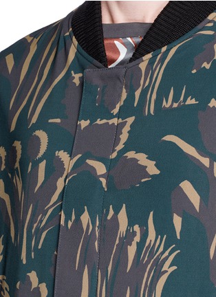 Detail View - Click To Enlarge - WOOYOUNGMI - Floral print reversible bomber jacket