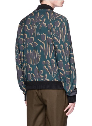 Back View - Click To Enlarge - WOOYOUNGMI - Floral print reversible bomber jacket