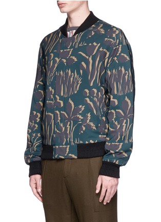 Front View - Click To Enlarge - WOOYOUNGMI - Floral print reversible bomber jacket