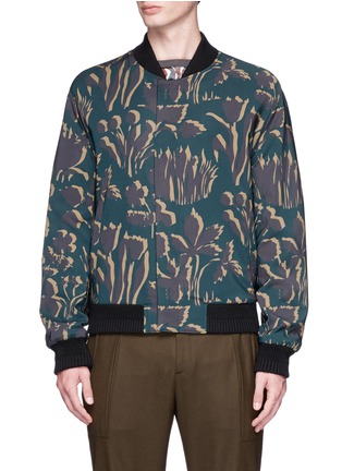 Main View - Click To Enlarge - WOOYOUNGMI - Floral print reversible bomber jacket