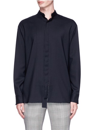 Main View - Click To Enlarge - WOOYOUNGMI - Split placket oversized shirt