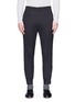 Main View - Click To Enlarge - WOOYOUNGMI - Zip cuff pintucked hopsack pants