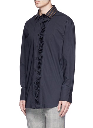 Front View - Click To Enlarge - WOOYOUNGMI - Layered ruffle placket shirt