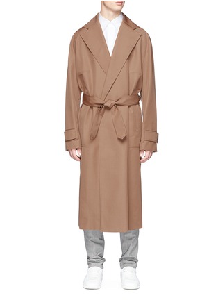 Main View - Click To Enlarge - WOOYOUNGMI - Wool twill trench coat
