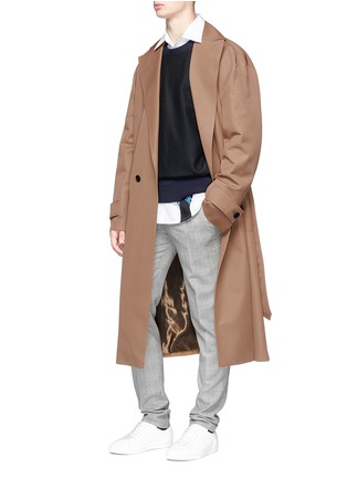 Figure View - Click To Enlarge - WOOYOUNGMI - Wool twill trench coat