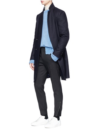 Figure View - Click To Enlarge - WOOYOUNGMI - Stand collar melton coat