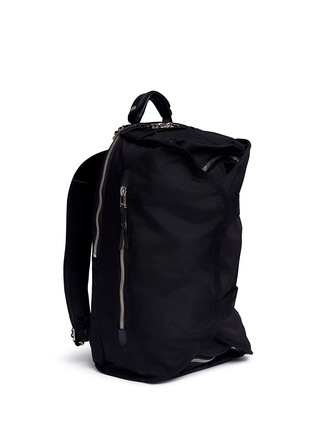 Front View - Click To Enlarge - 10016 - Buckled ballistic nylon backpack