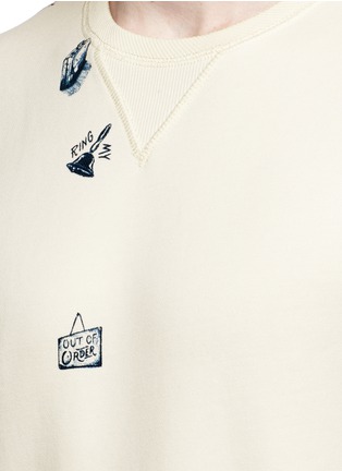 Detail View - Click To Enlarge - SCOTCH & SODA - 'Out of Order' print sweatshirt