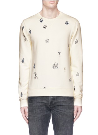 Main View - Click To Enlarge - SCOTCH & SODA - 'Out of Order' print sweatshirt