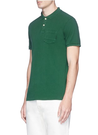 Front View - Click To Enlarge - SCOTCH & SODA - Garment dyed polo shirt