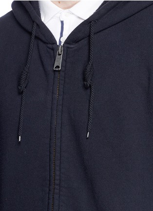 Detail View - Click To Enlarge - SCOTCH & SODA - 'Home Alone' rib outseam zip hoodie