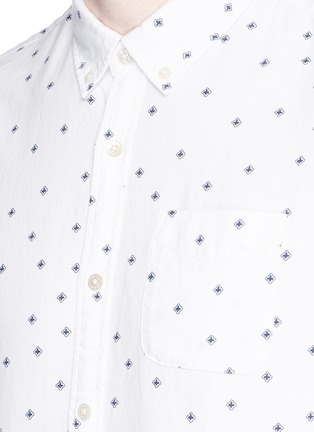 Detail View - Click To Enlarge - SCOTCH & SODA - Floral print Oxford shirt