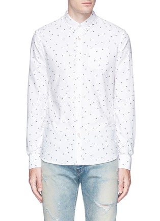 Main View - Click To Enlarge - SCOTCH & SODA - Floral print Oxford shirt