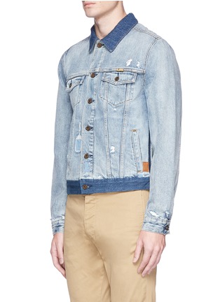 Front View - Click To Enlarge - SCOTCH & SODA - Bleached denim jacket