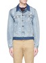 Main View - Click To Enlarge - SCOTCH & SODA - Bleached denim jacket